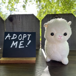 Small Rescue Plush - Cottonball the Alpaca