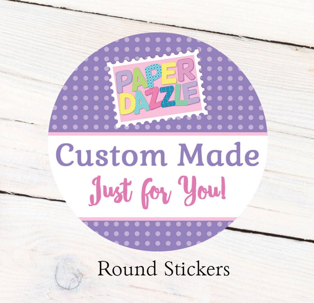 Custom Personalized Stickers - Custom Round Labels - Etsy