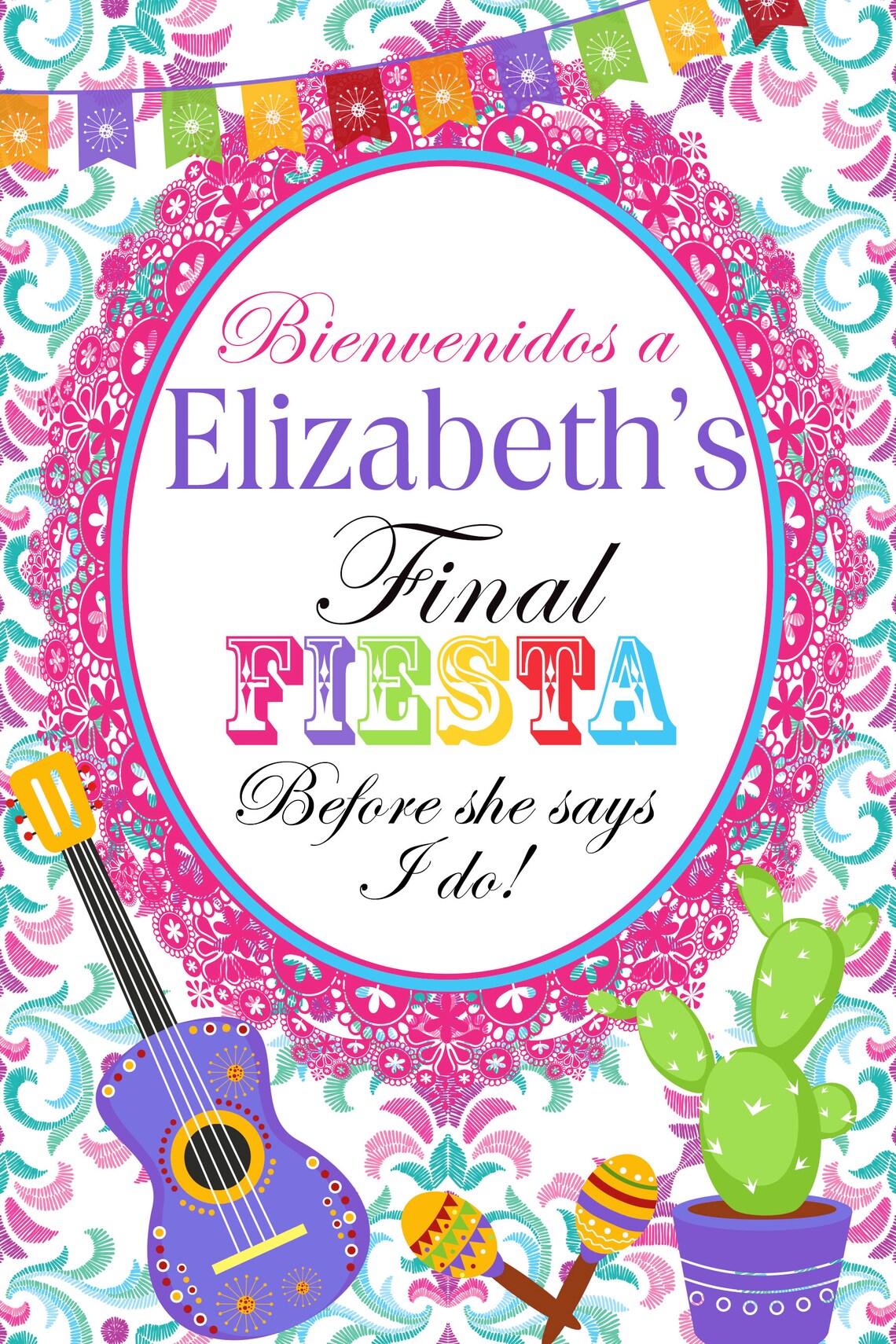 to the Final Fiesta Mexican Fiesta Sign Etsy