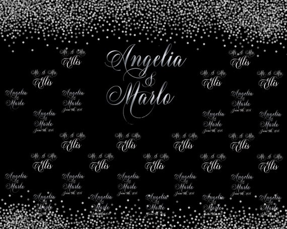 Wedding Photo Backdrop, Wedding Backdrop, Personalized Step