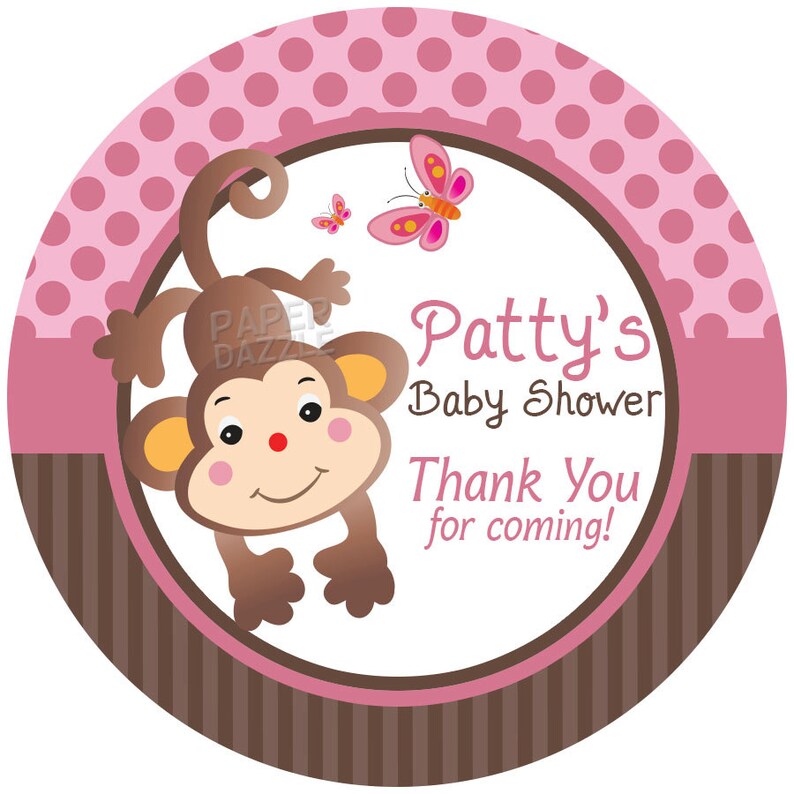 Baby Shower Personalized Stickers It's a Girl | Etsy