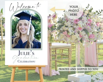 Graduation Welcome Sign | Class of 2024 Graduation Sign | Congrats Grad Welcome Sign | Graduation Party Foam Board | Minimalist Grad Sign