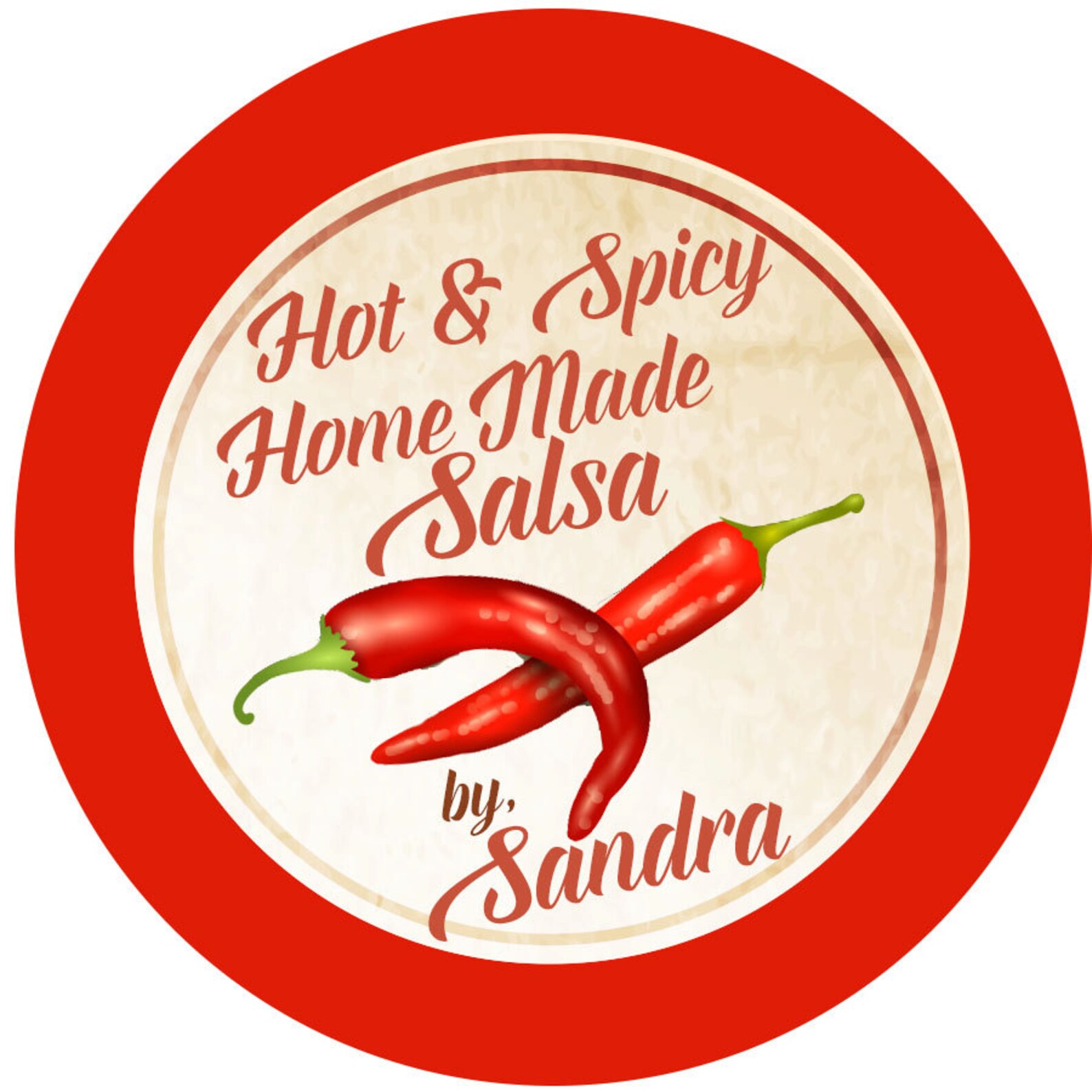 Personalized Stickers Home Made Salsa Personalized Labels - Etsy