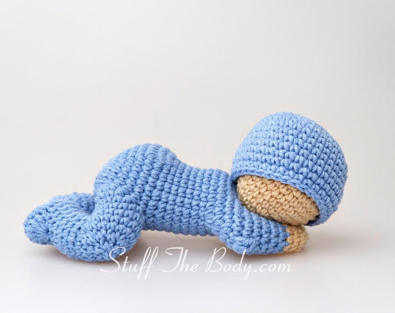 Sleeping Baby Amigurumi Pattern, Sleepy Doll Crochet Pattern, baby shower, nursery decor, newborn doll, birthday present, gifts for kids 