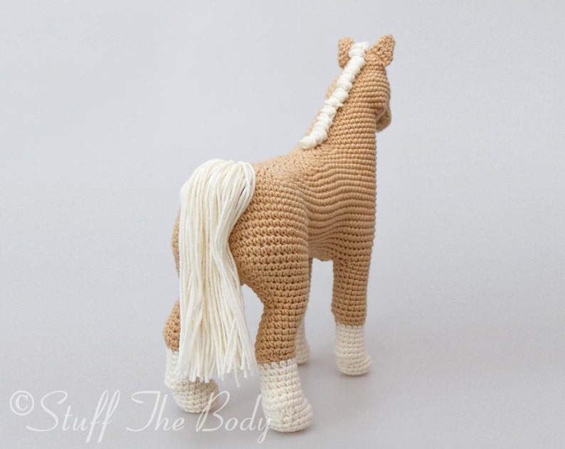 Abby The Horse Amigurumi Pattern, Pony Crochet Pattern, home decor, plushie toy, birthday present, baby shower, nursery decor, eco image 2