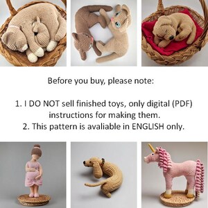 Before you buy, please note:
1. I DO NOT sell finished toys, only digital (PDF)
 instructions for making them.
2. This pattern is avaliable in ENGLISH only.