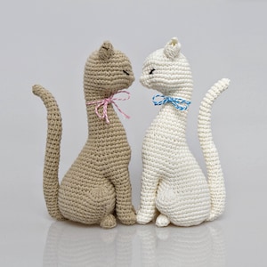 Cat Princess Amigurumi Pattern, Realistic Cat Crochet Pattern, home decor pattern, crochet sculpture, eco art, wedding decoration, toy