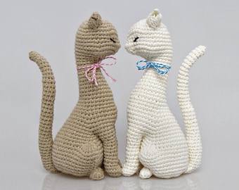 Cat Princess Crochet Pattern, Realistic Low-Sew Amigurumi Sculpture (PDF Download)