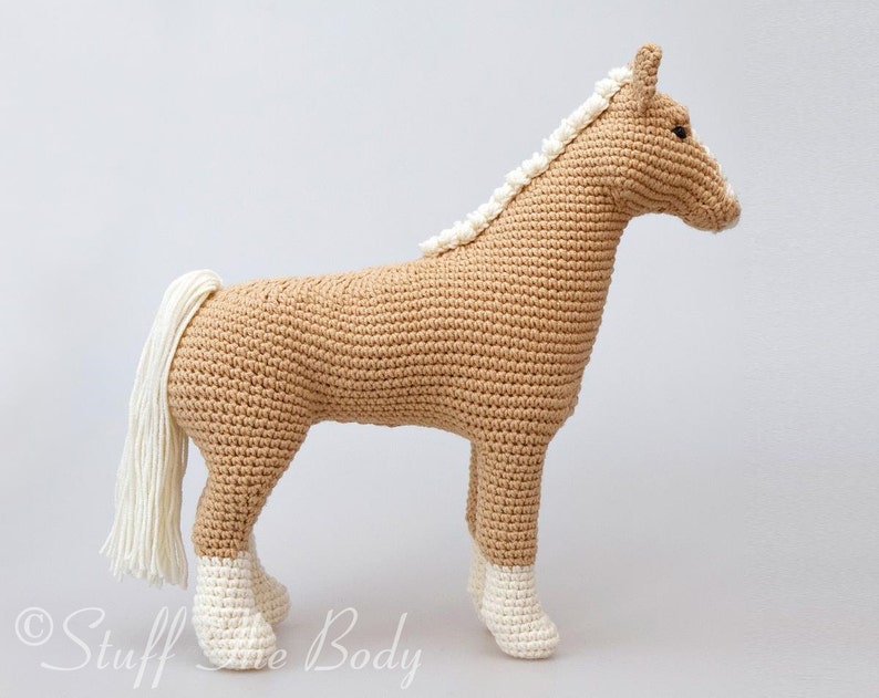 Abby The Horse Amigurumi Pattern, Pony Crochet Pattern, home decor, plushie toy, birthday present, baby shower, nursery decor, eco image 3