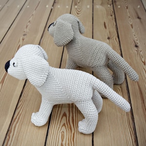 Labrador Puppy Amigurumi Pattern, Dog Crochet Pattern, Golden Retriever, lab toy pattern, softie plushie, baby shower, crochet art, Gus
