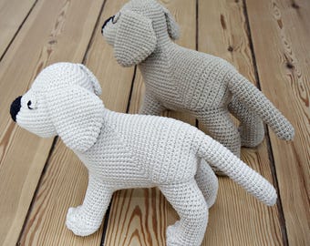 Labrador Puppy Amigurumi Pattern, Dog Crochet Pattern, Golden Retriever, lab toy pattern, softie plushie, baby shower, crochet art, Gus