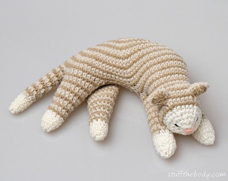Sleepy Cat Crochet Pattern Cat Amigurumi Pattern Home Decor Etsy