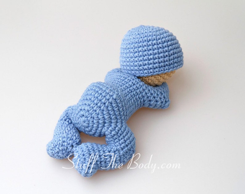 Sleeping Baby Amigurumi Pattern, Sleepy Doll Crochet Pattern, baby shower, nursery decor, newborn doll, birthday present, gifts for kids image 5