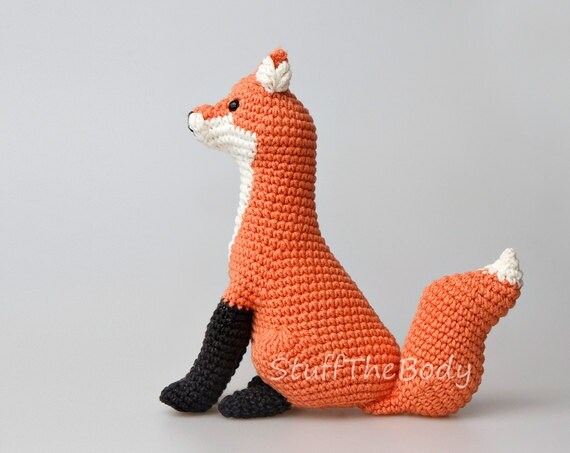Malcolm The Fox Amigurumi Pattern, Seamless Crochet Pattern, home dec…