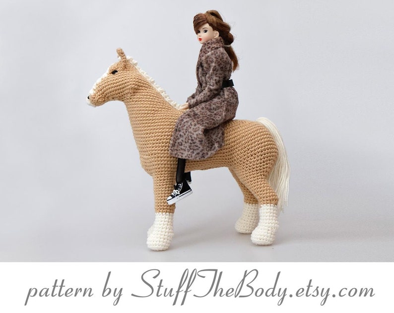 Abby The Horse Amigurumi Pattern, Pony Crochet Pattern, home decor, plushie toy, birthday present, baby shower, nursery decor, eco image 1