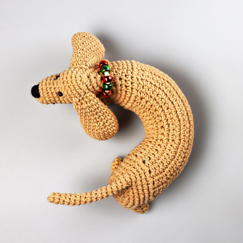 Playful Dachshund Wiener Dog Crochet Pattern Amigurumi Etsy