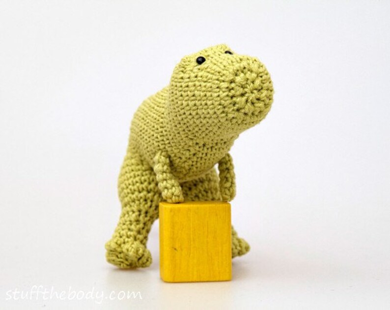 Tyrannosaurus Rex Dinosaur Crochet Pattern, T-Rex Amigurumi Pattern, toy pattern, baby shower, birthday present, for boys, montessori image 2