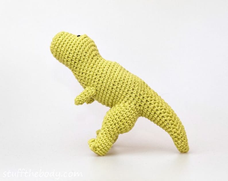 Tyrannosaurus Rex Dinosaur Crochet Pattern, T-Rex Amigurumi Pattern, toy pattern, baby shower, birthday present, for boys, montessori image 4