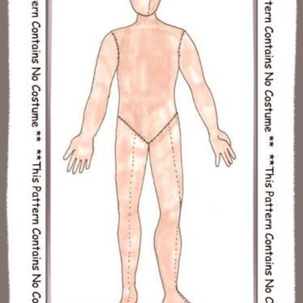 PDF digital download, original design dolls,  Doll Pattern "Basic Male" - A man you can dress...