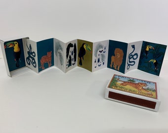 Tropical Matchbox Art: gevouwen miniatuurboek - kousvuller