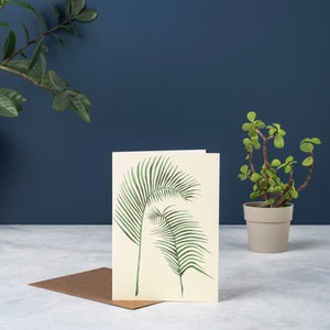 Palmenkaart, botanische wenskaart, blanco kaart, Palms A6-kaart van Quantum