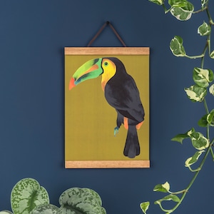 Toucan Art Print. Tropical Art Print. A4 Toucan Art Print. Toucan Print by Quantum