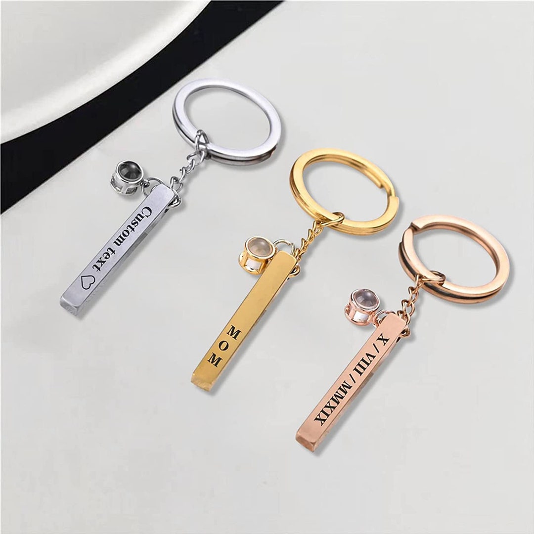 Personalized Photo Projector Keychain Custom Picture Keychain Custom