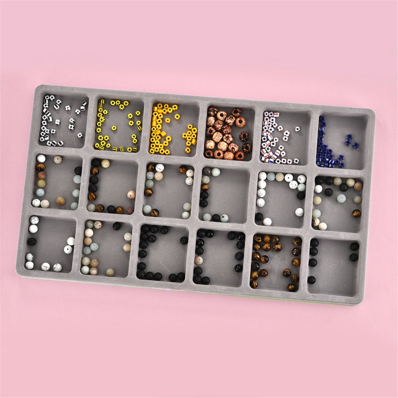 Flocked Bead Board Beaded Jewelry Making Measuring Tool DIY Etsy