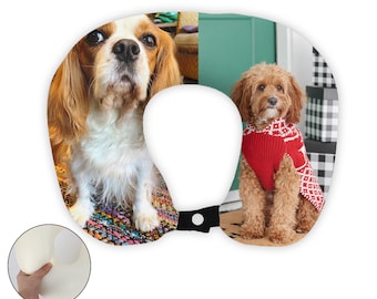 Almohada en forma de U con foto personalizada, cojín de apoyo para el cuello con foto personalizada, almohada de viaje de anime Umaru-chan para dormir en avión