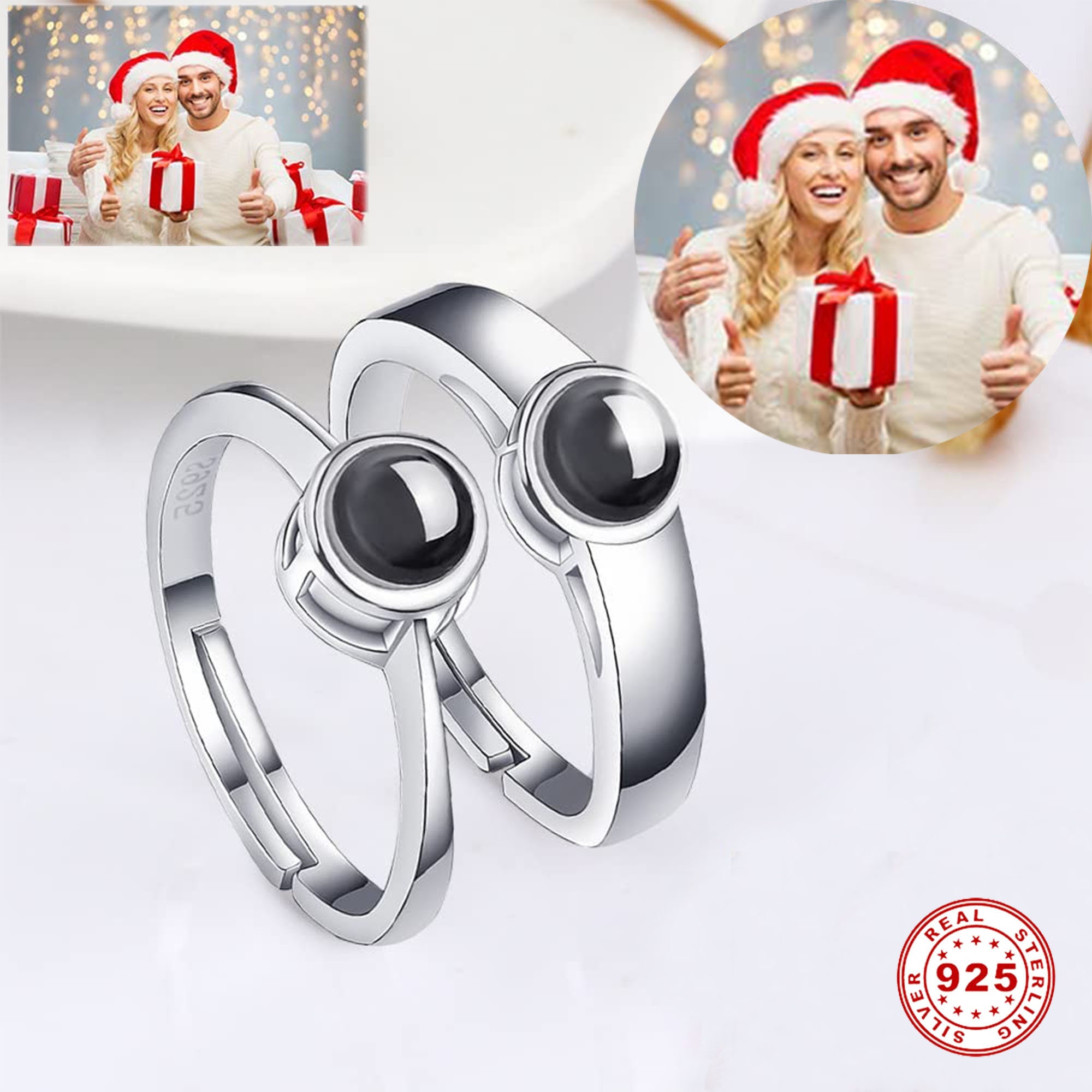 Personalized Photo Projection Ring | Projection Rings Silver 925 Photo -  New Ring - Aliexpress