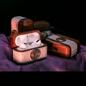 Airpods 3 Pro Cover Vintage Machine Movement AirPods Pro Case Bull Custodia AirPod Pro in vera pelle Custodie AirPods Pro personalizzate
