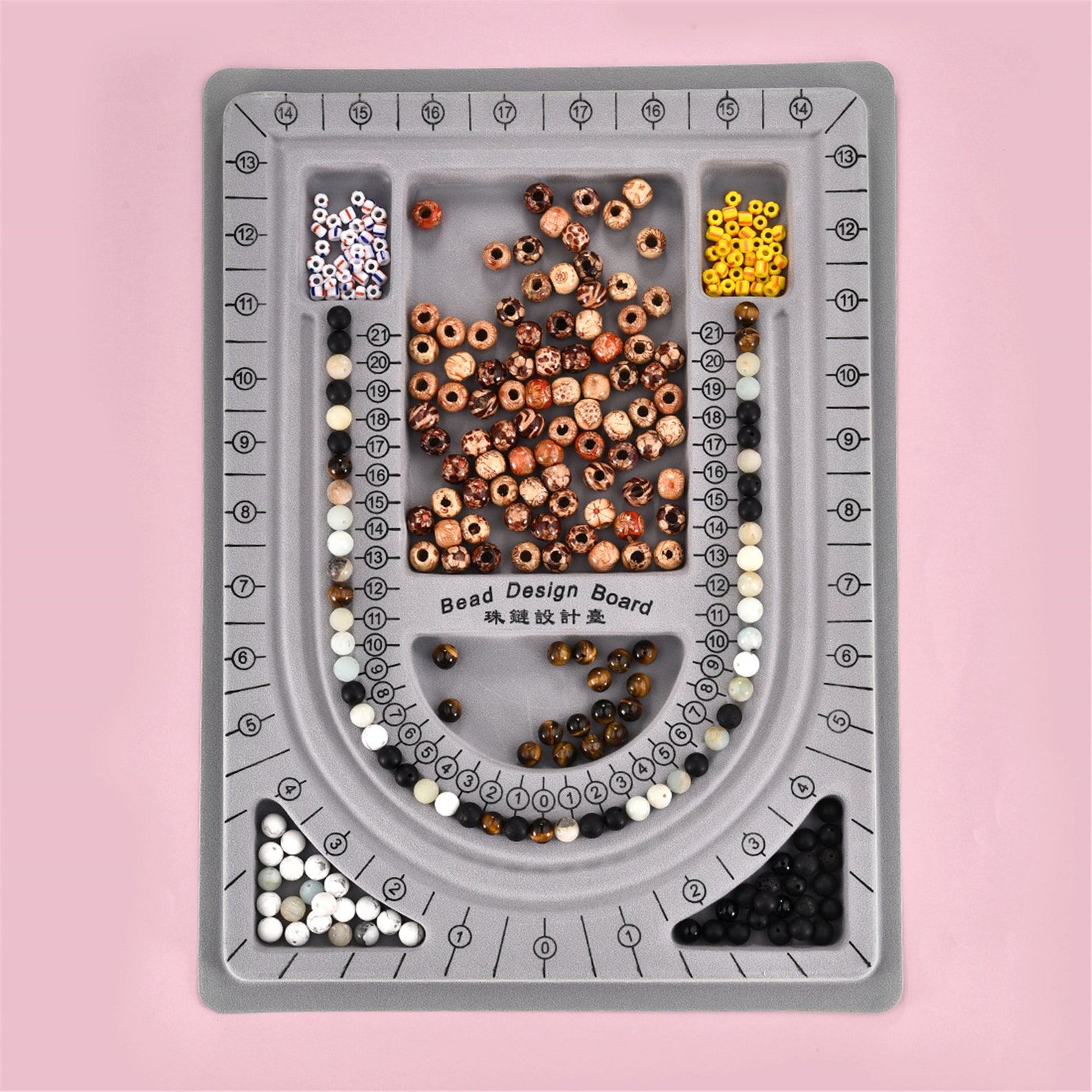 Flocked Bead Board Beaded Jewelry Making Measuring Tool DIY Etsy