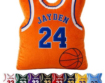 Personalized Basketball Jersey Pillow Sports Pillows with Name Number Stuffed Pillow