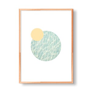 Sun and Sea Abstract Art Print | Geometric Art | Modern Art | Minimal Art | Wall Art | Minimalist Art | Fine Art Print | Abstract Art