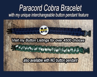 Handmade Paracord Bracelet. Made with 550 Paracord. Perfect for sports teams of all ages
