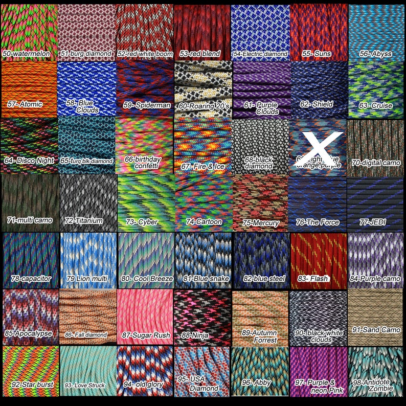 Handmade Paracord Dog collars, made with 550 Paracord, 2 designs slip & buckle image 9