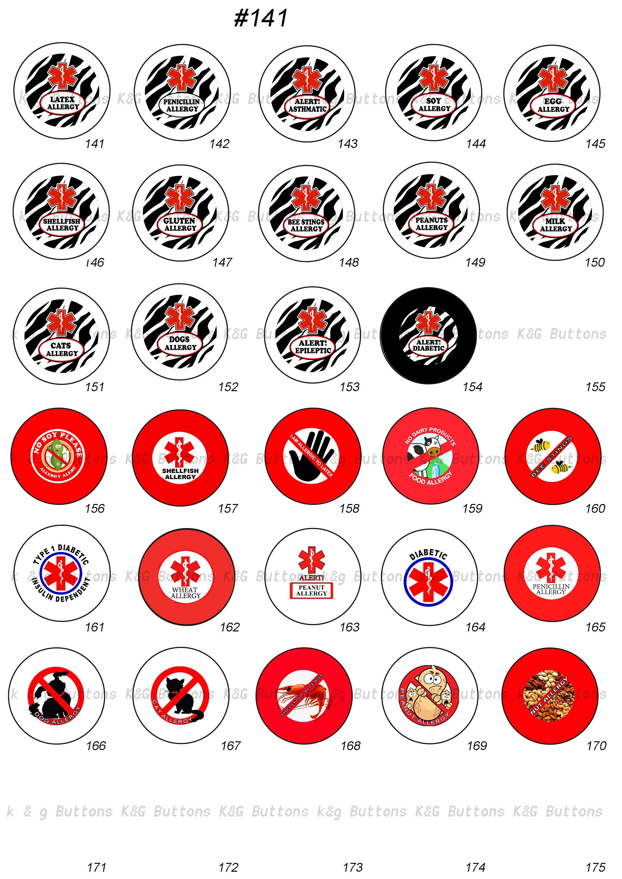 1 Inch Designs on Buttons - Etsy