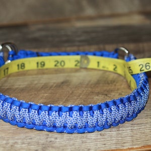 Handmade Paracord Dog collars, made with 550 Paracord, 2 designs slip & buckle image 3