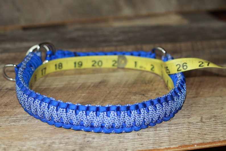 Handmade Paracord Dog collars, made with 550 Paracord, 2 designs slip & buckle image 3