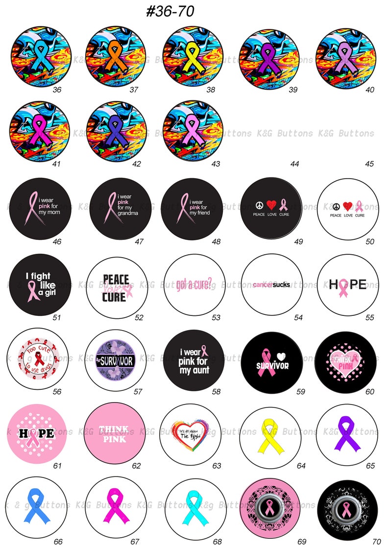 1 Inch Designs on Buttons | Etsy