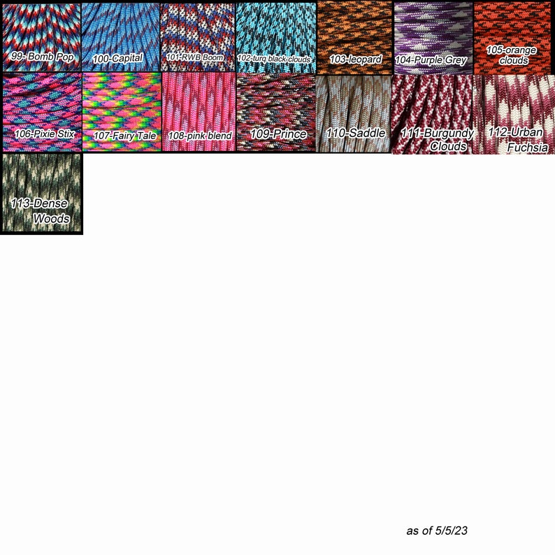 Handmade Paracord Dog collars, made with 550 Paracord, 2 designs slip & buckle image 10