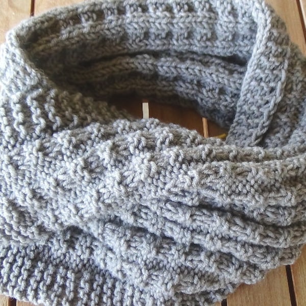 MODÈLE DE TRICOT - Écharpe nordique pour hommes - tutoriel pdf - modèle d'écharpe facile à tricoter - cadeau d'anniversaire - comment tricoter une écharpe, taille adulte