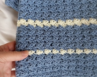 CROCHET PATTERN - My Cosy Blanket  -easy crochet blanket throw - one row pattern - perfect  gift