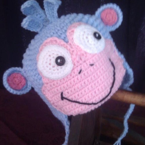 Boots the Monkey From Dora the Explorer Hat Pattern Etsy