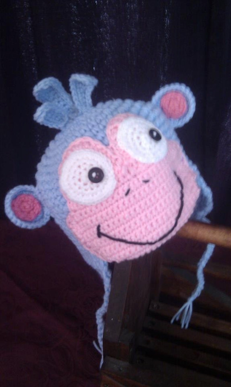 Boots the Monkey From Dora the Explorer Hat Pattern Etsy