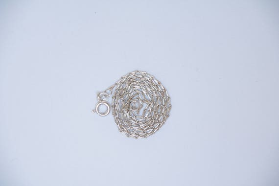 Specialty Chain Necklace, Vintage Silver Chain Nec