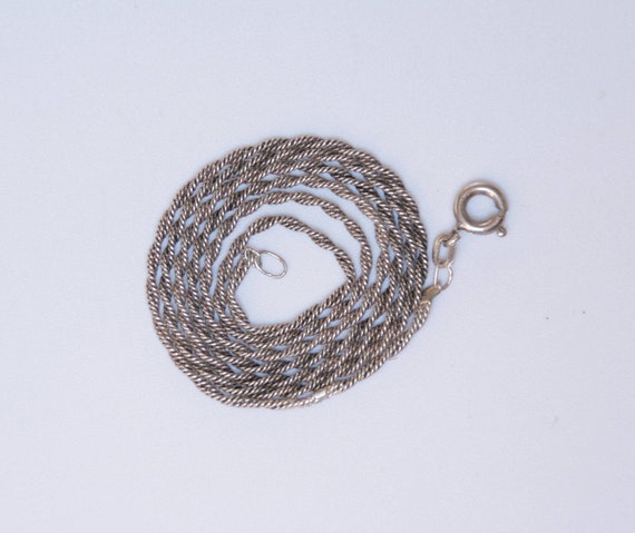 Vintage Specialty Chain, Sterling Silver Dual Snak