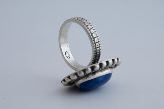 Lapis Lazuli Ring, Tribal Lapis Lazuli Gemstone R… - image 4