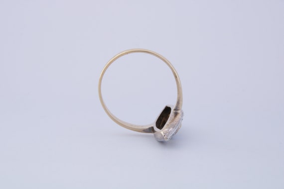 Antique Sapphire Ring, Georgian Rose Cut Diamond … - image 7