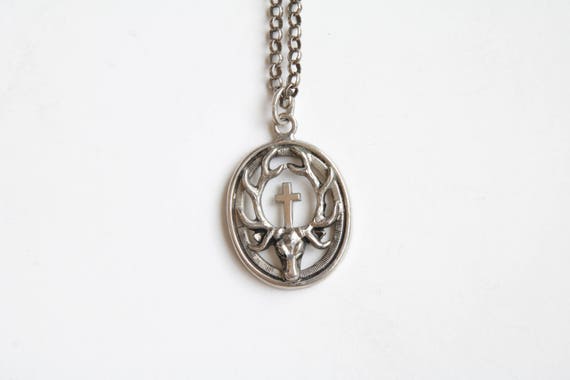Antique Bavarian charivari pendant necklace / Bava